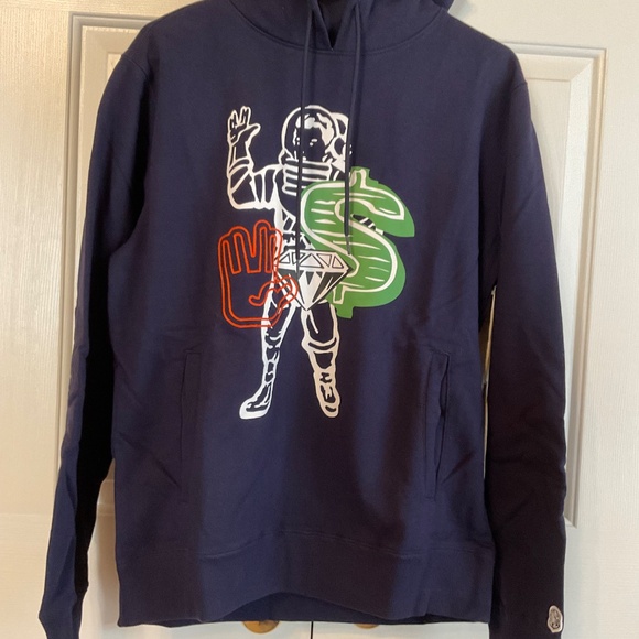 Billionaire Boys Club M Evening Blue BB Icon Hoodie Sweatshirt Pullover Hoodies - Picture 6 of 14